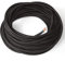 Amarcords - Cavo elettrico tessile colore NERO tondo seta 50 metri con messa a terra 3x075mm - Filo rivestito in tessuto colorato vintage per lampade lampadari applique e abat jour.