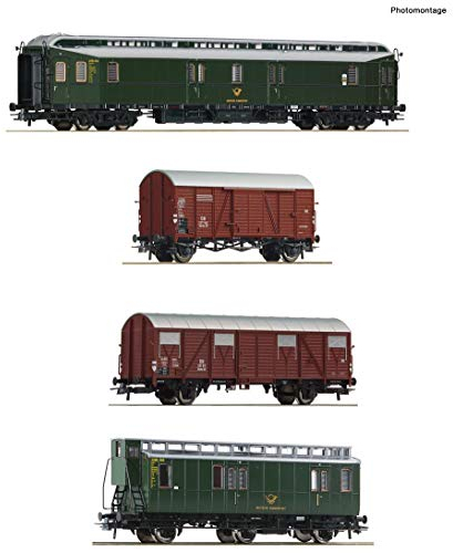 Roco 76036 H0 4er-Set Postzug der DB
