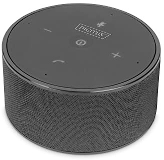 DIGITUS Mobiler Konferenz-Lautsprecher, Bluetooth und USB kompatibel, DA-12221, Schwarz