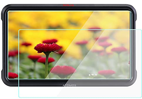 KOMET - Pellicola protettiva in vetro compatibile per monitor touchscreen Atomos Ninja V 5, vetro temperato 9H, antigraffio, anti-impronte, ultra sottile, ultra trasparente, confezione da 2