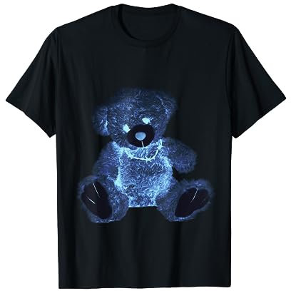 X-Ray Teddy Bear With Barbed Wire Vintage Aesthetic Occult T-Shirt