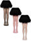 3 Collant a Rete con Glitter per Bambina Calze a Rete con Strass (M, 125-160 cm, Nero, Rosa, Bianco)
