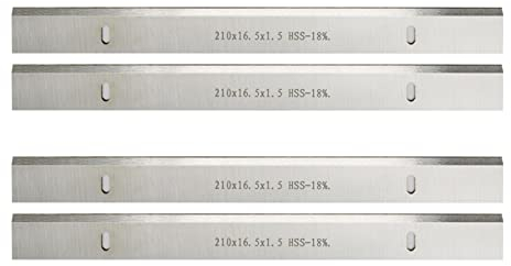 2 paires 210mm HSS Blade de raboteuse épaisseur 210x16.5x1.5mm Couteau de jonction for SCHEPPACH ERBAUER Tool Tool Tool Tool (Taille : 210mm)