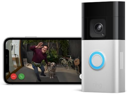Certified Refurbished Ring Battery Video Doorbell Pro | Wireless Video Doorbell Security Camera with Head-To-Toe View, 3D Motion Detection, Colour Night Vision, Wifi, 30-day free trial of Ring Home