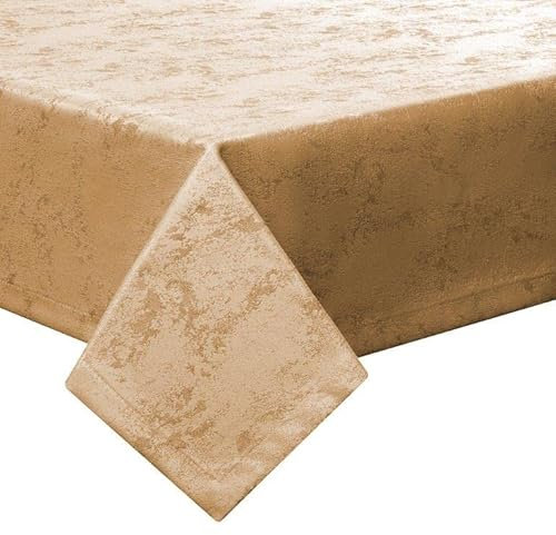 Tischdecke Meliert/Vorhang Meliert/Läufer/Kissenhülle/Marmoriert/Jacquard/Tischwäsche/Gardine (Sand, 110x140cm)