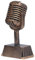YUMILI Music Award Trophy – Deko-Mikrofon-Trophäe aus Kunstharz, Tischdekoration für den Karaoke-Gesangswettbewerb zu Hause
