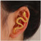 Cimenexe Punk Snake Crawler Hook Earring Gold Snake Edgy Ear Pin Earrings Textured Snake Ear Hook Earrings Viper Snake Ear Cuff Hook Earring Jewelry for Women