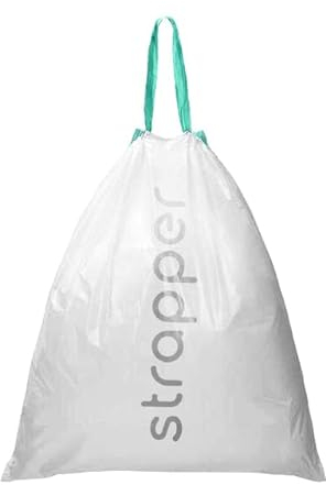 Strapper® Code O 125 Bolsas de Residuos - Adecuado para Cubo de Residuos Brabantia - 30 litros - 125 bolsas de basura O