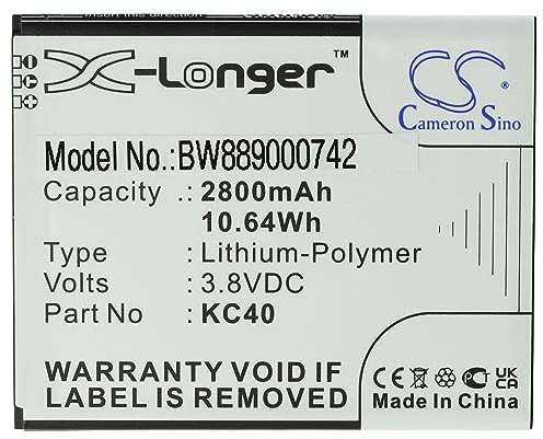 vhbw batteria compatibile con Motorola Moto E6 Plus, E6 Plus XT2025-1, E6 Plus XT2025-2, E6S smartphone cellulare (2800mAh, 3,8V, Li-Poly)