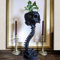 Duqulle Totenkopf Mit Rückgrat, Pflanzentopf, Kunstharz, Totenkopf-förmiger Blumentopf, Skelett, Heimdekoration, Goth-Grusel-, Vase Für Sukkulenten, Zimmerpflanzen Und Blumen