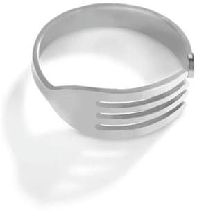 Gu Feng Open Fork Ring Stainless Steel Men Women Adjustable Finger Rings Fashion Punk Party Jewelry Friends Gift
