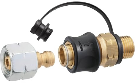 GOK Steckkupplung SET: SKU-QR PS5bar G1/4 LH-KN x SKU und STN x G1/4 LH-UEM – Hochwertiges Zubehör für präzise Gasversorgung!