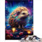 Puzzles für Erwachsene, 1000-teiliges Kunst-Igel-Holzpuzzle für Erwachsene und Kinder ab 14 Jahren, Lernspiel, Herausforderungsspielzeug (50 x 75 cm)