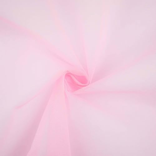 Tüll Stoff, standfest, Tüllstoff als Meterware, Kostümstoff, Dekostoff, uni rosa (Länge am Stück ab: 100cm / Breite: 150cm)