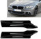 DYOG Auto Front Hinteren Spoiler Stoßstange Lippe für BMW 5 Series F10 F11 M Sport 2011-2017, Vordere Hinteren Stoßstange Diffusor Kinnschutz Antikollisions Zubehör,A Gloss Black