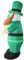 2,4 M Aufblasbarer Kobold Zum St. Patrick's Day, Kobold Zum St. Patrick's Day, Aufblasbare Gartendekoration, für den Innen- und Außenbereich, Hof-Feiertagsdekoration (EU-Stecker