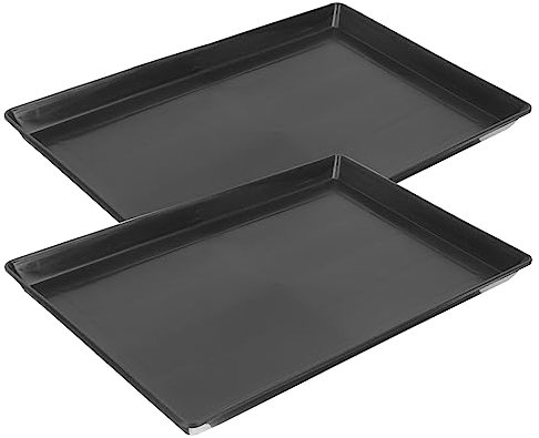 2Pcs Plastic Pet Crate Tray Replacement 17.3x11.2'' Bottom for Dog Kennels Rabbit Cages and Small Pets Pan Liner Trays For Kennel Cage Bird Large Bottoms Crates