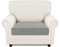 Easy-Going Stretch Sofa Sessel Überzug, 1 Stück Universeller Rutschfester Sesselbezug Sitzkissenbezug, Waschbarer Jacquard Sofaschutz Hund Katze, Kuscheliger Sofa Couch Cover, 1 Sitzer, Hellgrau