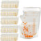 50 Pcs Breast Milk Storage Bag, Breast Milk Storage, 250ml Disposable Milk Storage Bags, Breast Milk Bags, Milk Storage Bags Breastfeeding, Breastfeeding, No-Leak Milk Freezer Storage Pouches