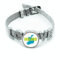 no/no map Irland EUAN ländliches Armband, Kristall, Liebe, verstellbarer Armreif, M, Metall