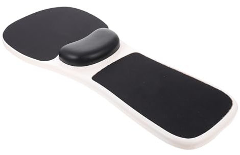 NUOBESTY 1pc Lazy Arm Computer Desktop Extension Board Wrist Rest Pad Ergonomic Armrest Pads Arm Rest Keyboard Foldable Wrist Support Desktop Stand Arm Support Wrist Mat Plastic Black