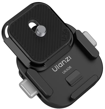 ULANZI UKA06 Kamera Schultergurt SchnellwechselSet, Verstellbare Schultergurtlänge mit Anti-Lockerungs Design, Kamera Schnellwechselplatte kompatibel mit Uka & F38, Tragkraft bis zu 10KG