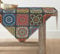 Artoid Mode Boho Vintage Geometrie Marokkanische Bunt Tischdecke, Tischwäsche Küche Tisch Dekoration Drinnen Urlaub Party Dekor 100x100 cm