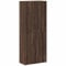 vidaXL Aktenschrank Braun Eichen-Optik 60x32x153 cm Holzwerkstoff, Lagerschrank, Büroschrank, Heimbüromöbel, Aufbewahrungsschrank, Schrank Heimbüro