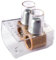 1 Morsetto forbox doppio, bipolare, sezione 2x 16mm² 16mmq, 2 poli, morsetto per cablaggio forbox, campanelle, in policarbonato e ottone, per scatole di derivazione, 500V 76A