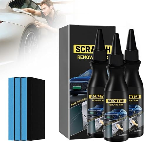 Entferner für Autos, Polish für Kratzer, Autolack Reparatur Polieren Paste, Kratzer Reparatur Wachs für Auto, Kratzer, Wiederherstellung des Glanzes des Autolacks (3)