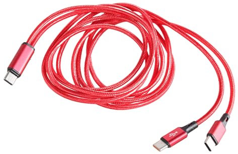 Javoryxh Câble répartiteur USB C vers 2 USB C - Câble d'alimentation de type C en nylon tressé - Plusieurs gadgets USB C à partir d'une source USB