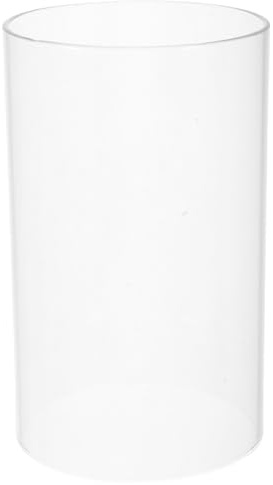 BESTYASH Glaszylinder Kerzenhalter 9.00 X 15.00 cm Durchsichtiger Hurrikan-Kerzenhalter Mit Windschutz Zylinderhülse Als Kamin-Schirm Für Zuhause Glasrohrabdeckung