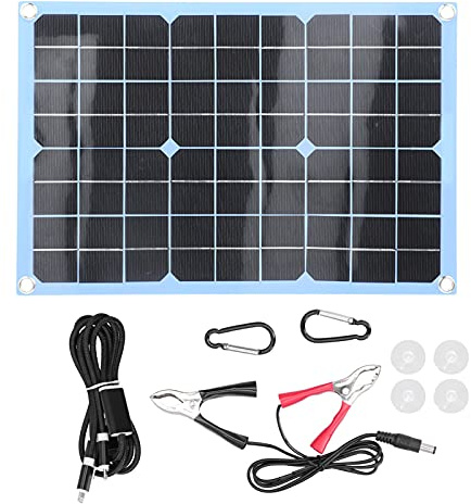Kit de panneau solaire flexible Chargeur portable Module photovoltaïque 20W Charger solaire 18V pour la randonnée en camping RV