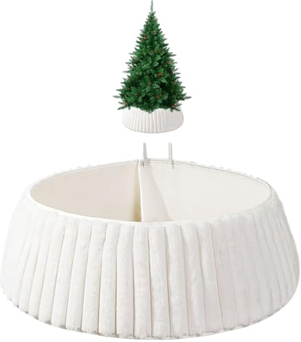 Collar De Faldón para Árbol De Navidad,Protector Suave Bohemio,Cubierta para Base De Árbol De Navidad Bohemio Rústico - para Exterior, Interior, Fiestas, Hogar, Tiendas