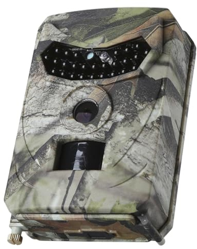 NESTINGHO Caméra de Chasse 1080P 26 LED Infrarouges, Vision Nocturne, Boîtier Solide en Plastique, Autonomie Ultra-Longue sans Batterie, Déclenchement Rapide 0,8S, Surveillance Animaux en