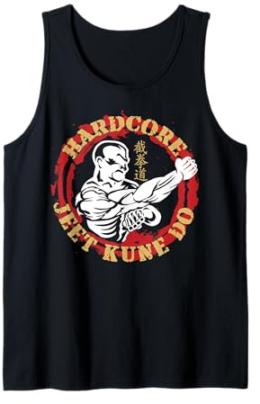 Hardcore Jeet Kune Do Logo mit rundem Kern Tank Top