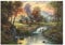 Schmidt Spiele 58445 - Thomas Kinkade, Holzhaus am Bach, 1.000 Teile