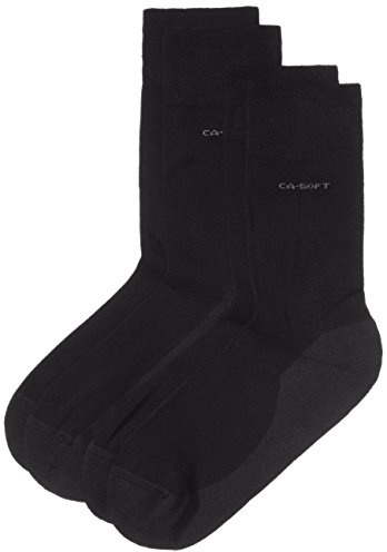 Camano Unisex 2er Pack Strümpfe mit weichem Bund für Erwachsene Socken aus Baumwolle