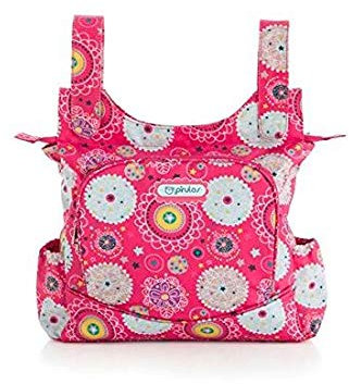 Pirulos 47230509 - Talega, diseño folk, 35 x 36 x 10 cm, color fresa