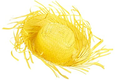 DEGUISE TOI - Chapeau Hawaï Jaune Adulte - Chapeau - Taille Unique - Jaune - Accessoires pour déguisement - Paille - - Carnaval