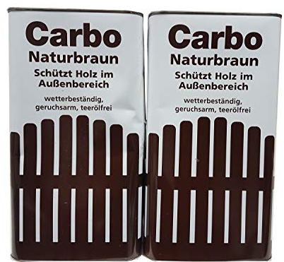 Carbo Naturbraun 5l Zaunlasur Holzschutz Holzschutzmittel