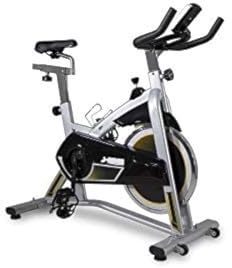 BH Fitness J-BIKE H9135RF Indoor Bike, Silber Grau/Gelb