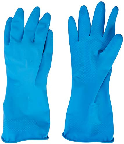 Safecare Haushaltshandschuhe, Gummi, Größe 7/S, Blau, 1 Paar