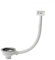 JASSFERRY Single 1 Bowl Stainless Steel Kitchen Sink Waste Strainer White Pipes Kit Accessories