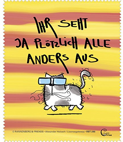 Brillenputztuch - Katze -Catzz - Ganz anders 15x18cm
