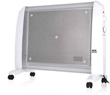 Orbegozo RM 1510 - Radiador de MICA, 1500 W, sistema antivuelco, termostato regulable, no consume oxígeno, protección contra sobrecalentamiento, sin fluido