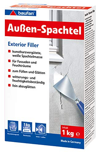 baufan 4016215401347 Spachtelmasse, weiß