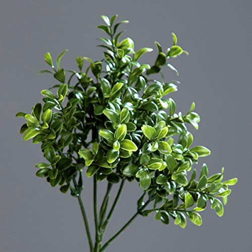 mucplants Künstlicher Buchsstecker 25cm Grün Buchsbaum-Pick Bux Kunstpflanzen Steckstab