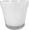 FRANCACOR Maceta Cristal para orquídeas 14 x 13 cms Color Blanco