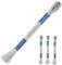 3 Docken Stickgarn je ca. 8m / Sticktwist 100% Baumwolle Stickerei verschiedene Farbwahl, Farbe :8122 hellgrau